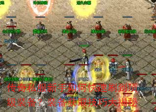 传奇私服新手如何快速刷到顶级装备?装备获取技巧大揭秘 传奇私服新手如何快速刷到顶级装备?装备获取技巧大揭秘