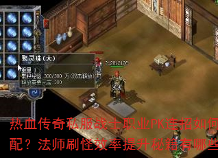 热血传奇私服战士职业PK连招如何搭配?法师刷怪效率提升秘籍有哪些? 热血传奇私服战士职业PK连招如何搭配?法师刷怪效率提升秘籍有哪些?