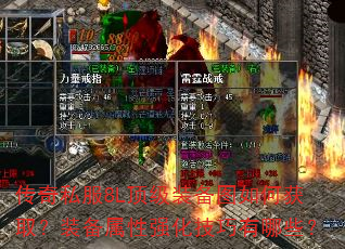 传奇私服8L顶级装备图如何获取?装备属性强化技巧有哪些? 传奇私服8L顶级装备图如何获取?装备属性强化技巧有哪些?