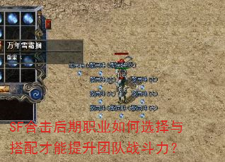 SF合击后期职业如何选择与搭配才能提升团队战斗力? SF合击后期职业如何选择与搭配才能提升团队战斗力?