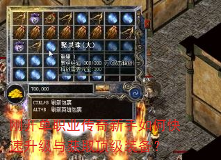 刚开单职业传奇新手如何快速升级与获取顶级装备? 刚开单职业传奇新手如何快速升级与获取顶级装备?