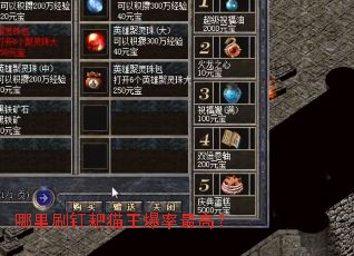 哪里刷钉耙猫王爆率最高? 哪里刷钉耙猫王爆率最高?