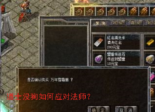 道士没狗如何应对法师? 道士没狗如何应对法师?