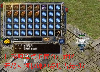 1.76典藏点卡传奇:新区开服如何快速冲级抢占先机? 1.76典藏点卡传奇:新区开服如何快速冲级抢占先机?