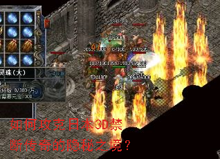 如何攻克日本3D禁断传奇的隐秘之境? 如何攻克日本3D禁断传奇的隐秘之境?