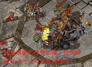 热血沸腾的传奇私服,这些隐藏秘诀与技巧你都知道吗? 热血沸腾的传奇私服,这些隐藏秘诀与技巧你都知道吗?