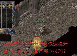 网通单职业传奇如何快速提升战力?装备选择有哪些技巧? 网通单职业传奇如何快速提升战力?装备选择有哪些技巧?