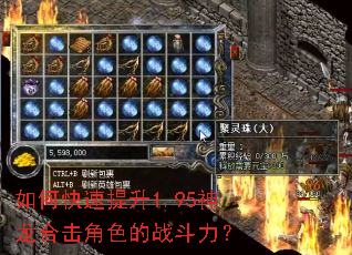 如何快速提升1.95神龙合击角色的战斗力? 如何快速提升1.95神龙合击角色的战斗力?