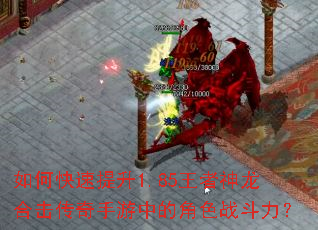 如何快速提升1.85王者神龙合击传奇手游中的角色战斗力? 如何快速提升1.85王者神龙合击传奇手游中的角色战斗力?