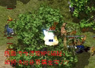 热血传奇酒馆NPC揭秘:如何快速获取屠龙宝刀? 热血传奇酒馆NPC揭秘:如何快速获取屠龙宝刀?