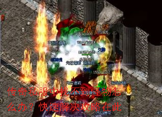 传奇私服中找不到怪物怎么办?快速解决攻略在此 传奇私服中找不到怪物怎么办?快速解决攻略在此