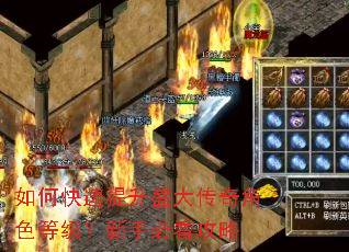 如何快速提升盛大传奇角色等级?新手必看攻略 如何快速提升盛大传奇角色等级?新手必看攻略