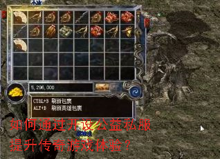 如何通过开设公益私服提升传奇游戏体验? 如何通过开设公益私服提升传奇游戏体验?