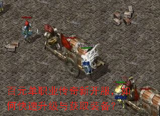 百元单职业传奇新开服,如何快速升级与获取装备? 百元单职业传奇新开服,如何快速升级与获取装备?